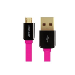 AVACOM kabel USB-Micro 40cm, růžový