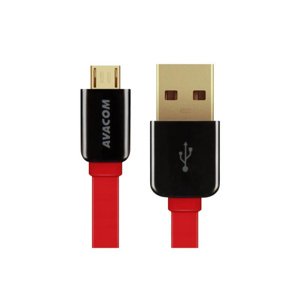 AVACOM kabel USB-Micro 40cm, červený