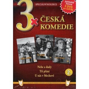 3xČeská komedie 2 (Nebe a dudy / Tři přání / U nás v Mechově) - 3DVD