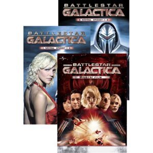 Battlestar Galactica KOMPLET 1.+2.+3. sezóna 26xDVD (papírový obal)