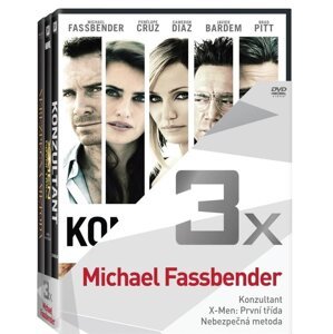 3x Michael Fassbender (Konzultant, X-Men: První třída, Nebezpečná metoda) - kolekce (3 DVD)