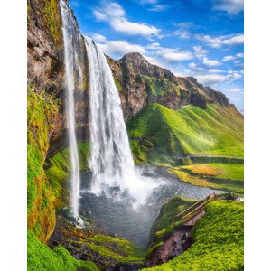 Umělecká fotografie Fantastic Seljalandsfoss waterfall, Pilat666, (30 x 40 cm)