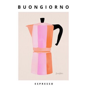 Ilustrace Buongiorno Espresso, Baroo Bloom, 30x40 cm