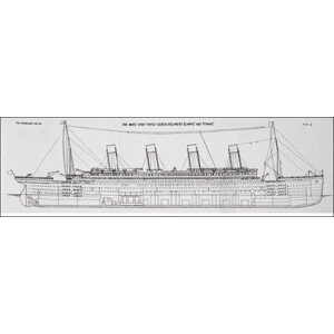 Umělecký tisk Titanic - Plans B, (95 x 33 cm)