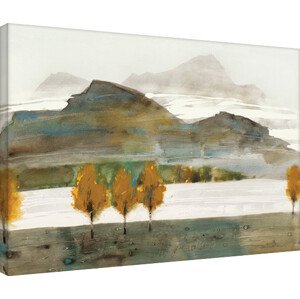 Obraz na plátně Law Wai Hin - Autumn Trees II, (80 x 60 cm)