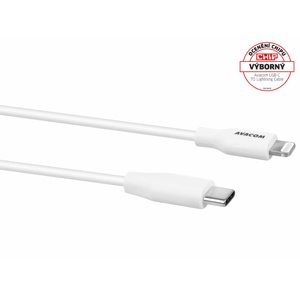 AVACOM MFIC-120W kabel USB-C - Lightning, MFi certifikace, 120cm, bílý