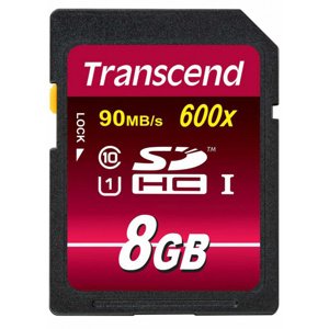 TRANSCEND SDHC 8GB UHS-I 600x